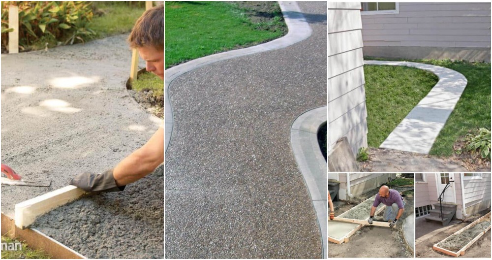 An Elevated Concrete Path Is a Stylish and Functional Addition to Your Home